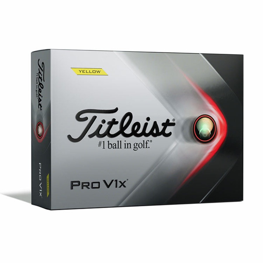 Balles Titleist Balles De Golf Personnalisees | 12 X12 Balles Prov1X Jaunes Logotees