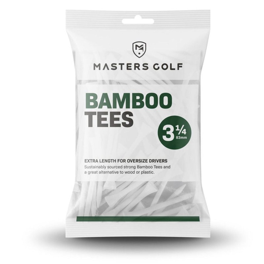 Accessoires & Montres Masters Tees | 15 Tees 3 1/4 Bamboo White (83Mm)