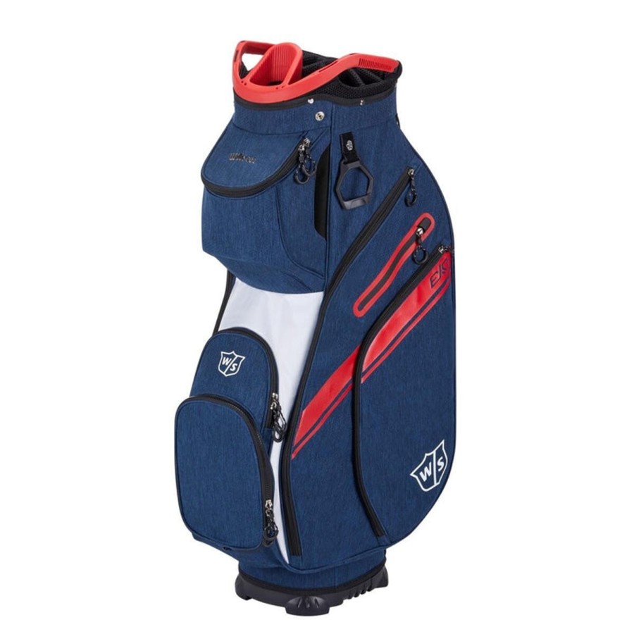 Sacs Wilson Sacs De Golf Chariot | Sac Chariot Exo Ii Marine/Blanc/Rouge