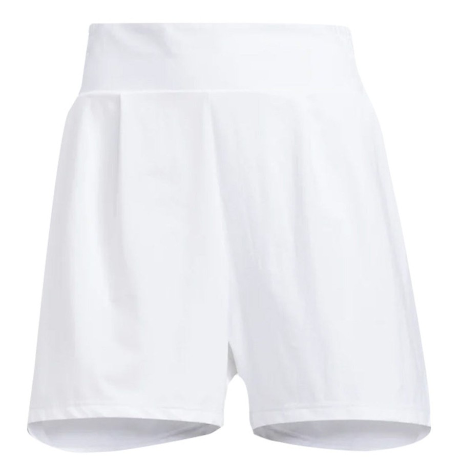 Vetements Adidas Jupes, Shorts, Pantacourts Et Robes | Short Go-To Pleated Blanc Ha3495 E2 Femme