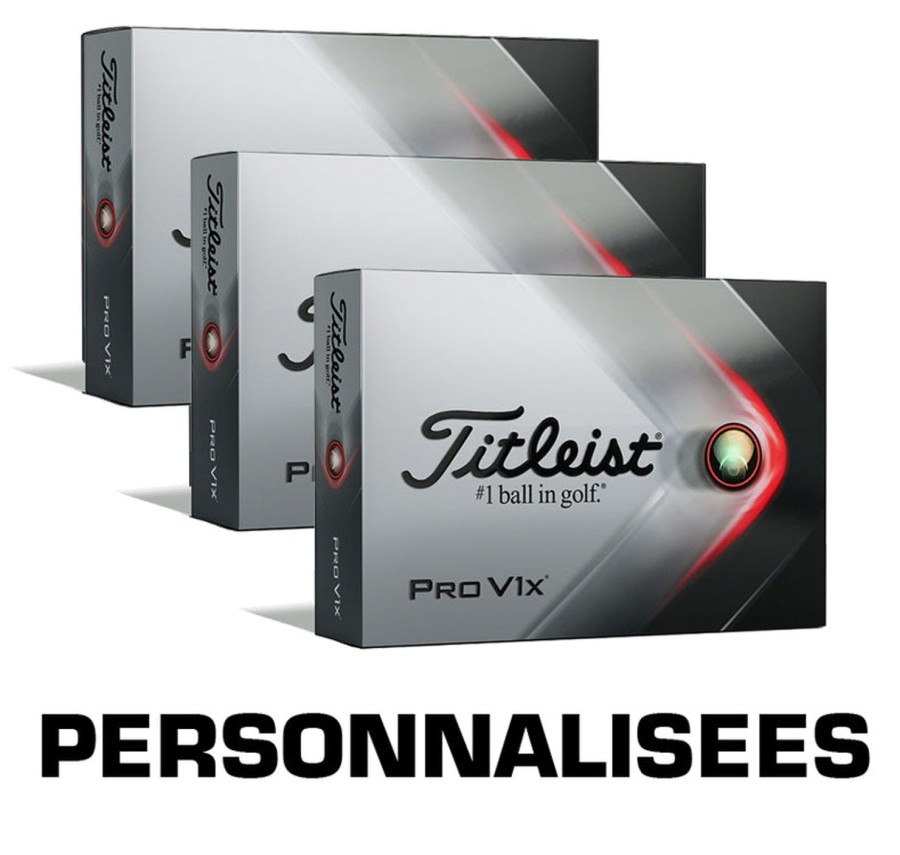 Balles Titleist Balles De Golf Personnalisees | 3X12 Balles Prov1X Personnalisees