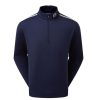 Vetements FootJoy Pulls Et Sweats | Pullover Chill-Out En Jersey Uni Navy Grey Homme