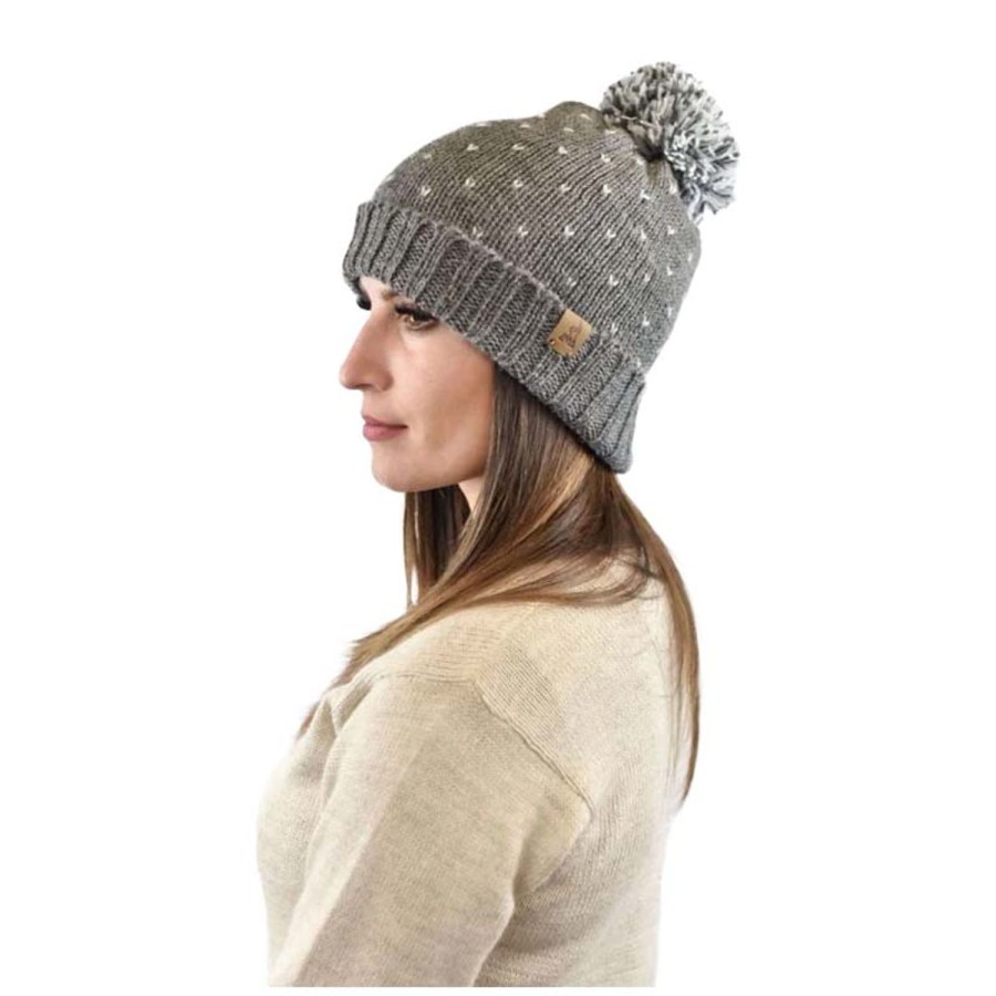 Vetements La Maison de L'Alpaga Bonnets Et Echarpes | Bonnet Alpaga Wasi 148 Gris Femme