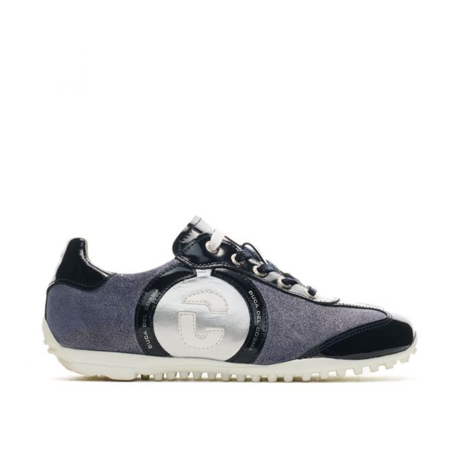 Chaussures Duca Del Cosma Chaussures De Golf Femme | Kubana 110191 Marine/Silver Femme