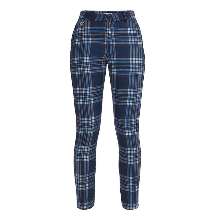 Vetements Rohnisch Pantalons | Pantalon Lexi 110739 Navy Check H3 Femme