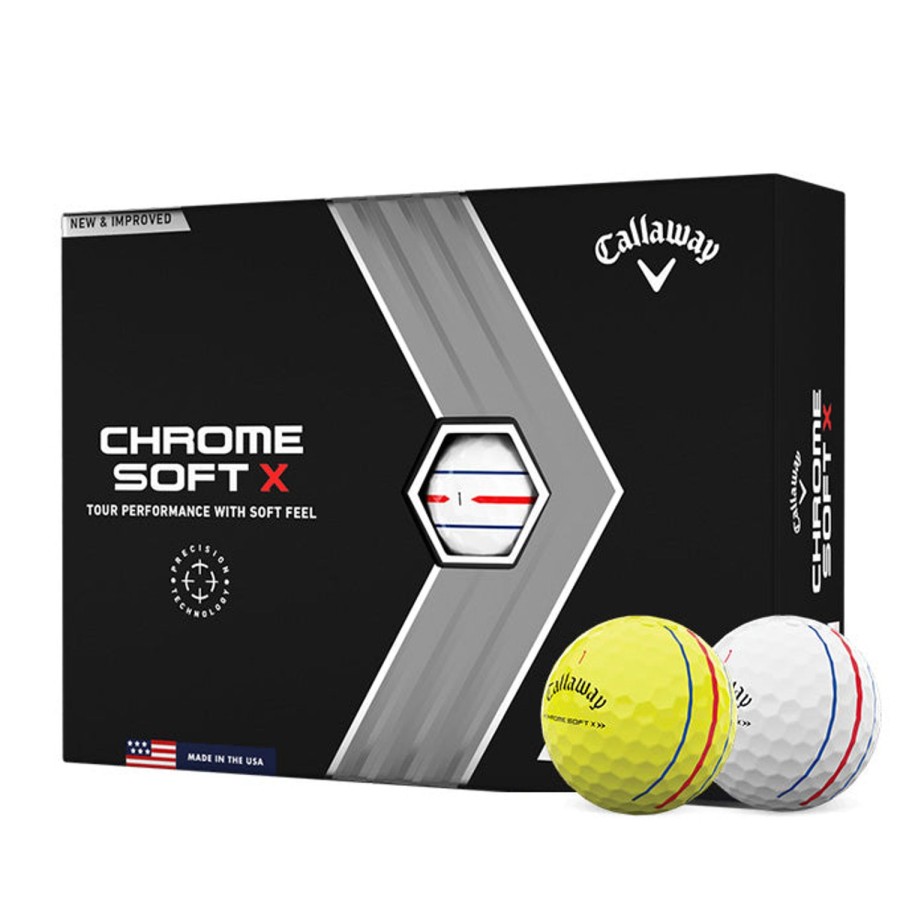 Balles Callaway Golf Balles De Golf Callaway | 12 Balles De Golf Chrome Soft X Triple Track