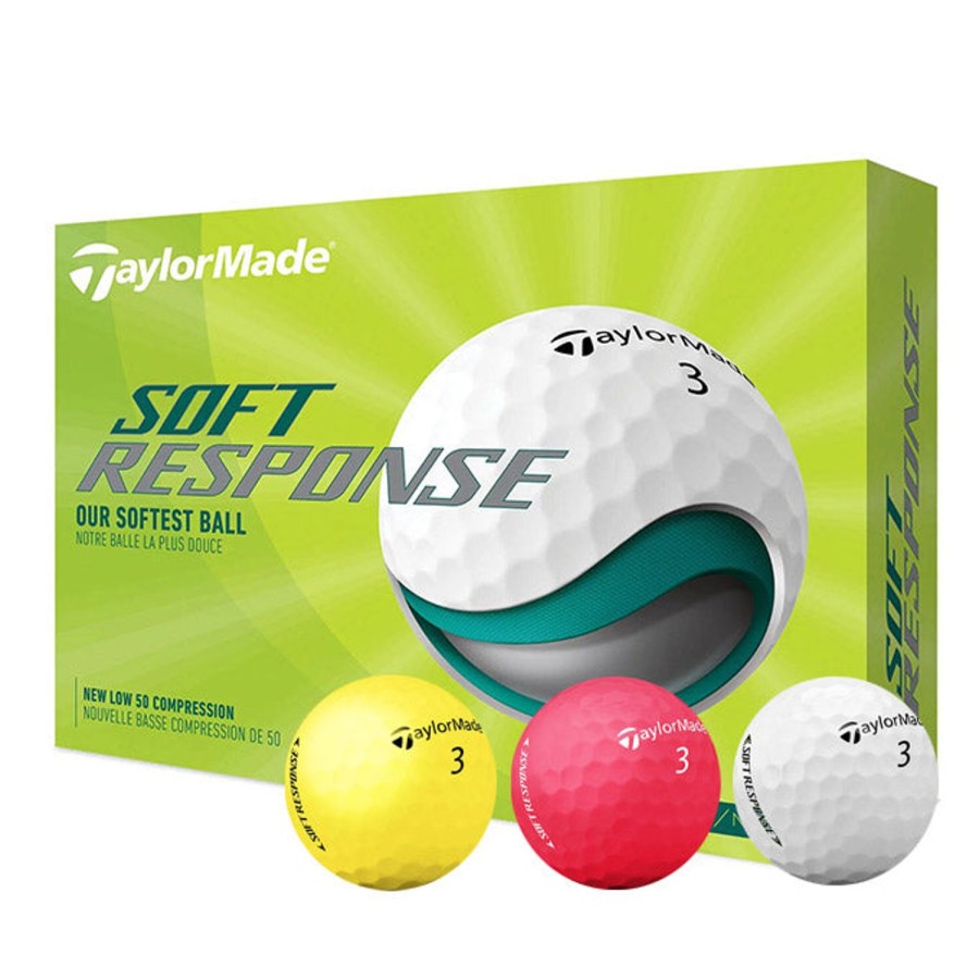 Balles TaylorMade Balles De Golf Taylormade | 12 Balles De Golf Soft Response