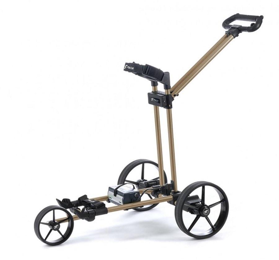 Chariots Flat Cat Chariots De Golf Electriques | Gear Gold Bronze Li-Fe (Freins Moteur)