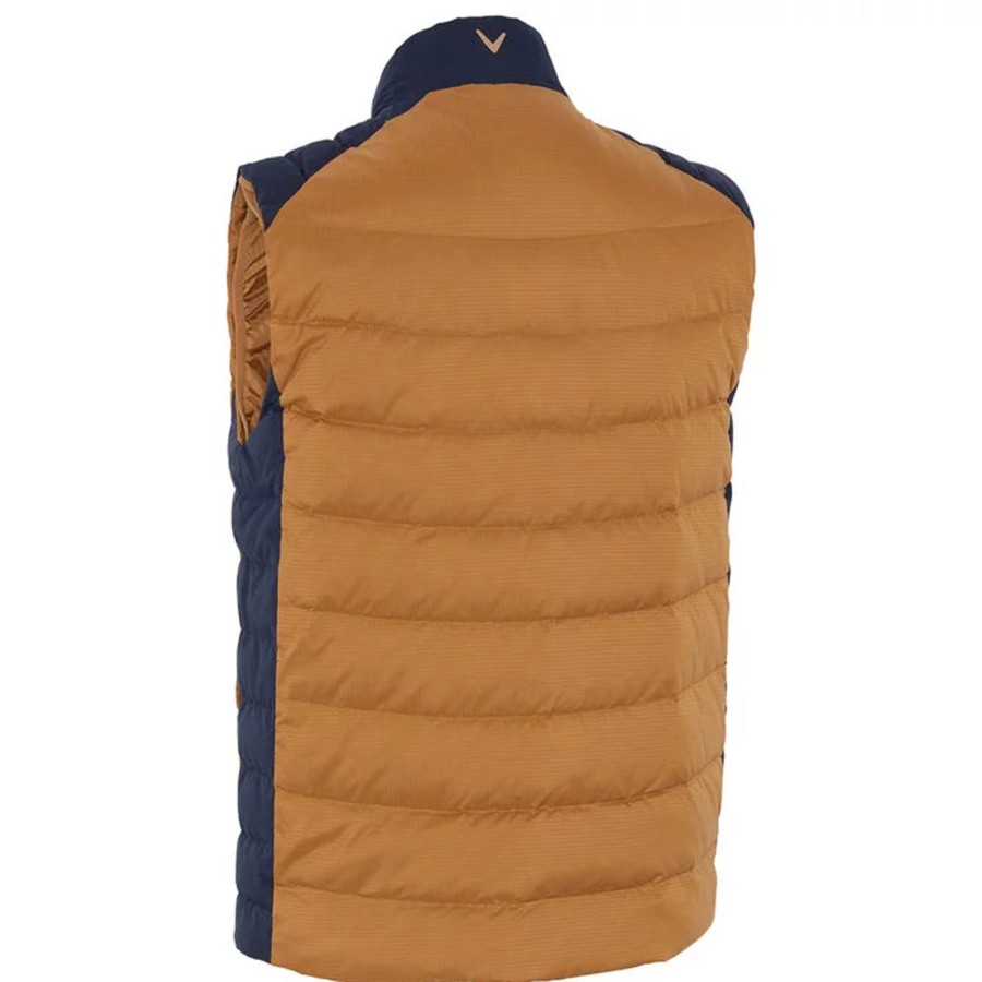 Vetements Callaway Golf Vestes Et Coupe-Vent | Gilet Matelasse Sans Manche Brown Homme