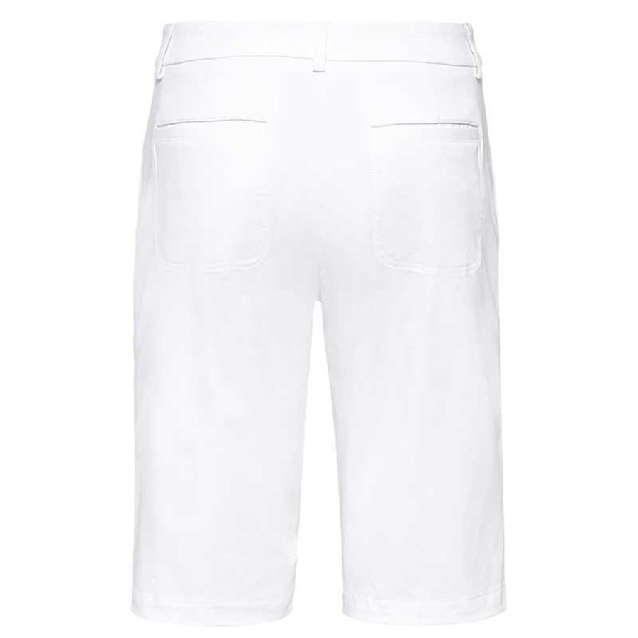 Vetements Golfino Jupes, Shorts, Pantacourts Et Robes | Bermuda Stretch 2465123E2 Blanc Femme