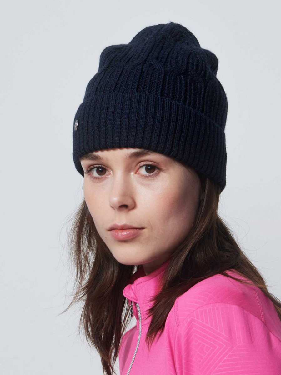 Vetements Daily Sports Bonnets Et Echarpes | Bonnet Olivet Hat Navy Femme