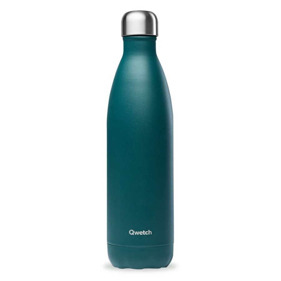 Accessoires & Montres Qwetch Gourdes Et Bouteilles | Bouteille Isotherme Inox Mate Vert Emeraude 750Ml