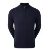 Vetements FootJoy Pulls Et Sweats | Pullover En Laine 1/2 Zip Navy Homme