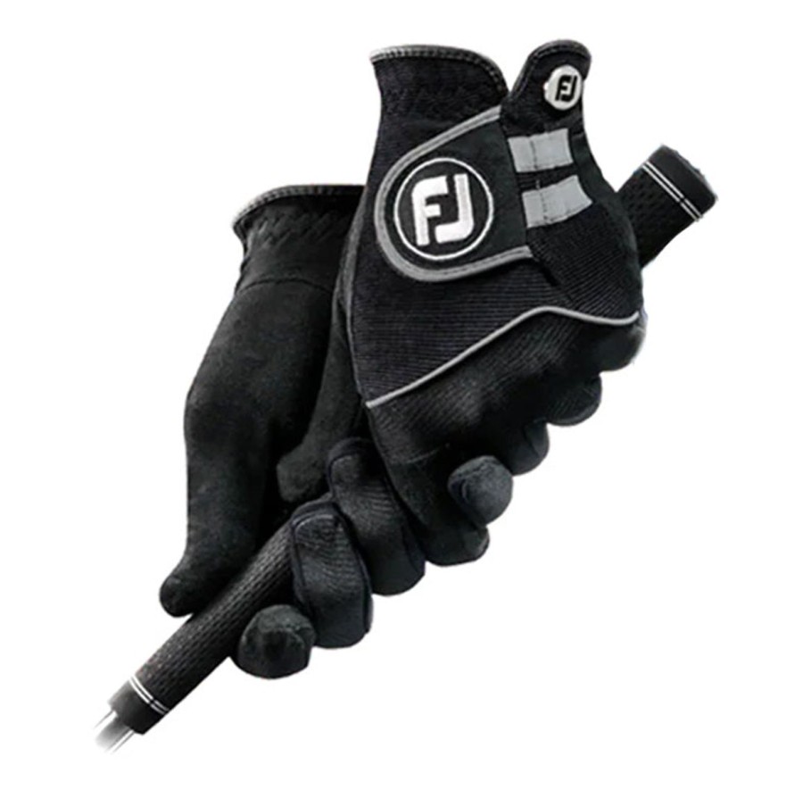 Gants FootJoy Gants De Golf Homme | 2 Gants Raingrip 66566 Noir Homme