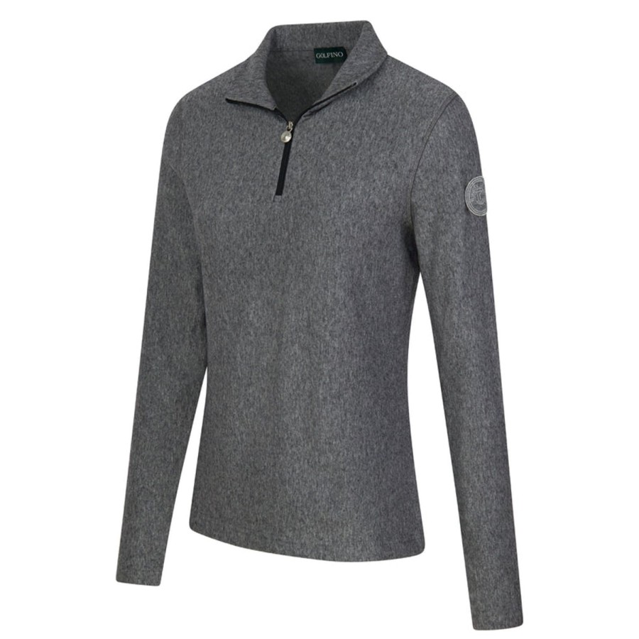 Vetements Golfino Pulls Et Sweats | Pull Camionneur Chaud En Laine Alessia Mid Grey Femme