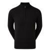 Vetements FootJoy Pulls Et Sweats | Pullover En Laine 1/2 Zip Black Homme