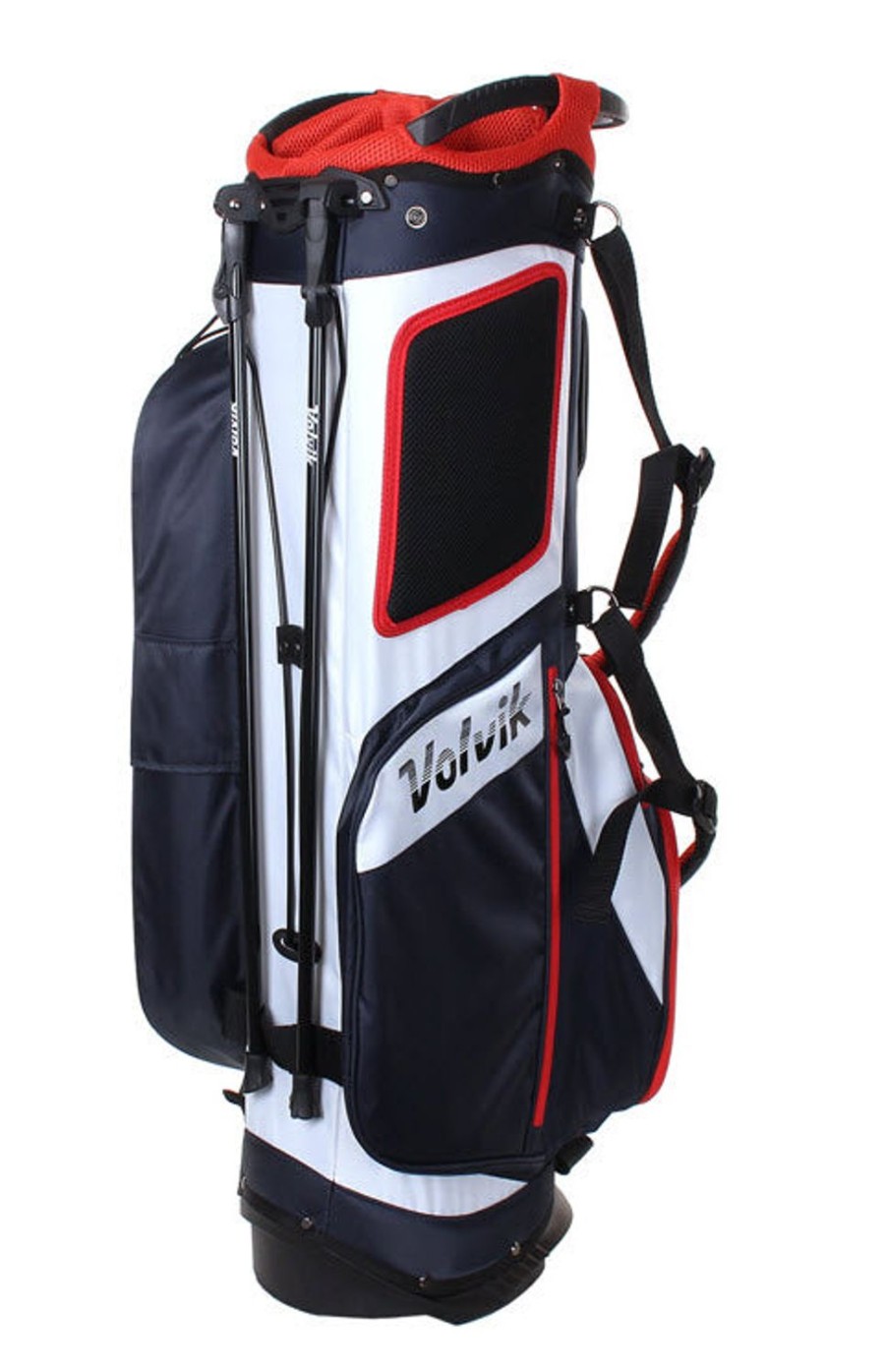 Sacs Volvik Sacs De Golf Trepied | Sac Trepied 9" Vajbcnb Marine/Blanc/Rouge