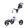 Chariots Trolem Chariots De Golf Manuels | One Lock Blanc + Housse Transport (3 Roues)