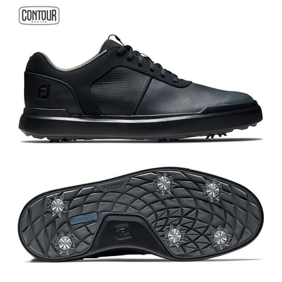 Chaussures FootJoy Chaussures De Golf Homme | Contour 54234 Noir Homme