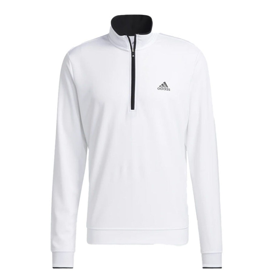 Vetements Adidas Pulls Et Sweats | Pull Quarter-Zip White Homme