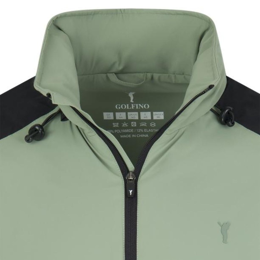 Vetements Golfino Vestes Et Coupe-Vent | Veste De Golf Deperlante Avec Protection Contre Le Froid Sea Spray Homme