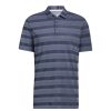 Vetements Adidas Polos | Polo Two Color Striped Bleu He2298 E2 Homme