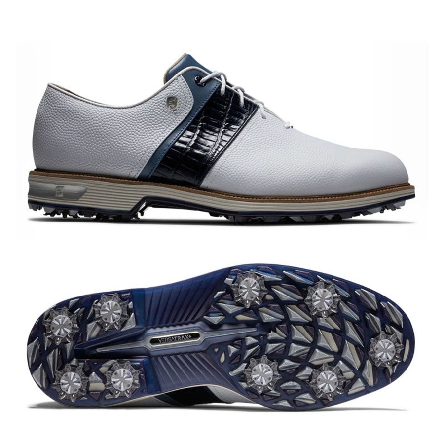 Chaussures FootJoy Chaussures De Golf Homme | Premiere Series Packard 54269 Blanc/Marine Homme