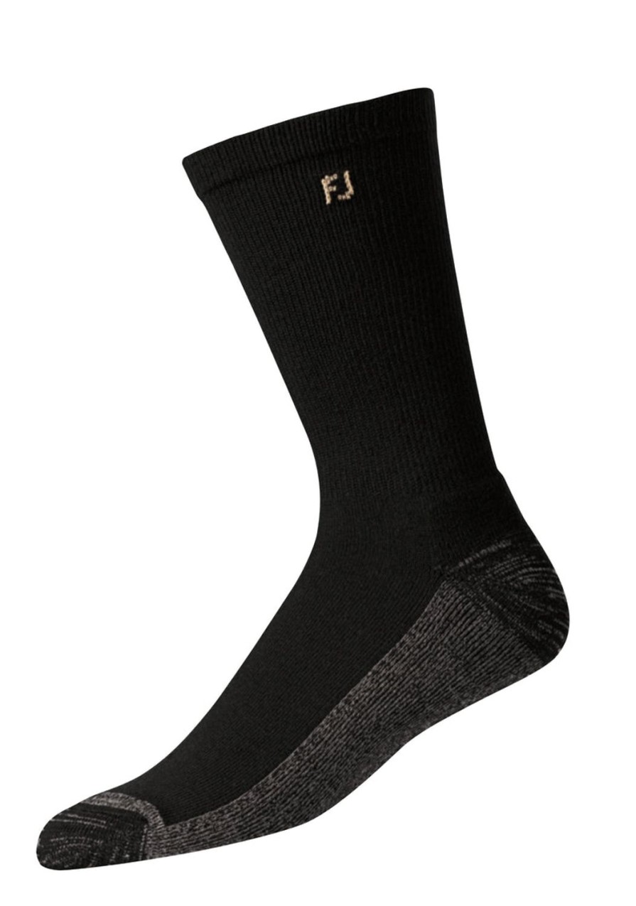 Vetements FootJoy Chaussettes | 2 Paires De Chaussettes Fj Prodry Crew Noir Homme