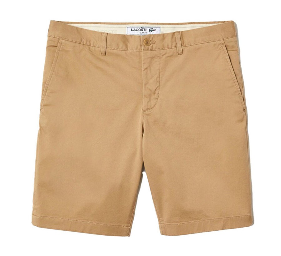 Vetements Lacoste Bermudas Et Shorts | Bermuda Slim Fit Fbeige E2 Homme