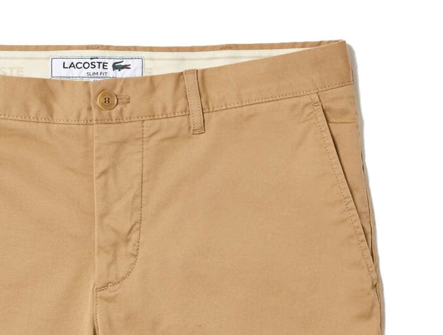 Vetements Lacoste Bermudas Et Shorts | Bermuda Slim Fit Fbeige E2 Homme