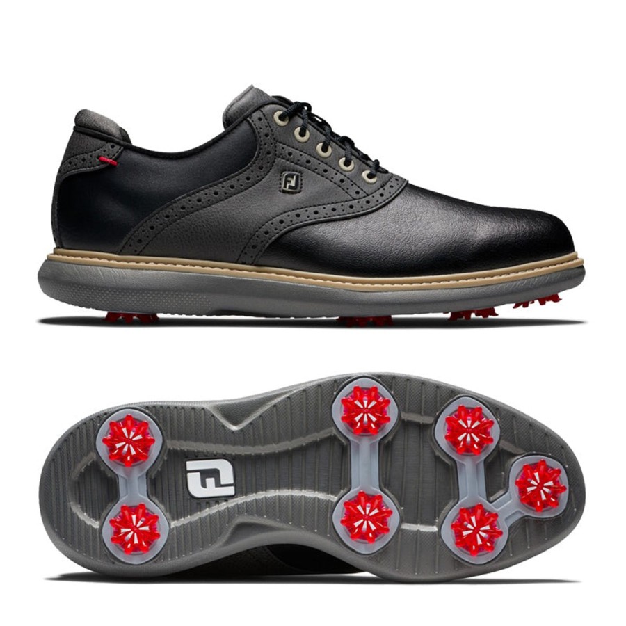 Chaussures FootJoy Chaussures De Golf Homme | Fj Traditions 57904 Noir Homme