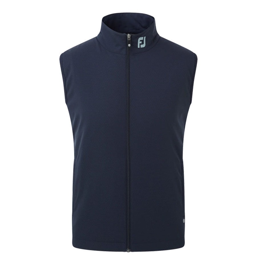 Vetements FootJoy Vestes Et Coupe-Vent | Veste Sans Manches Thermoseries Marine Homme