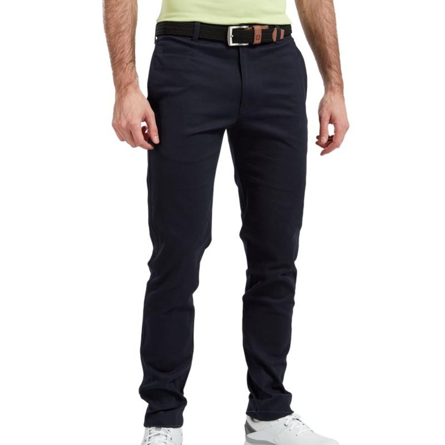 Vetements FootJoy Pantalons | Pantalon Chino Fj Coupe Fusele Navy Homme