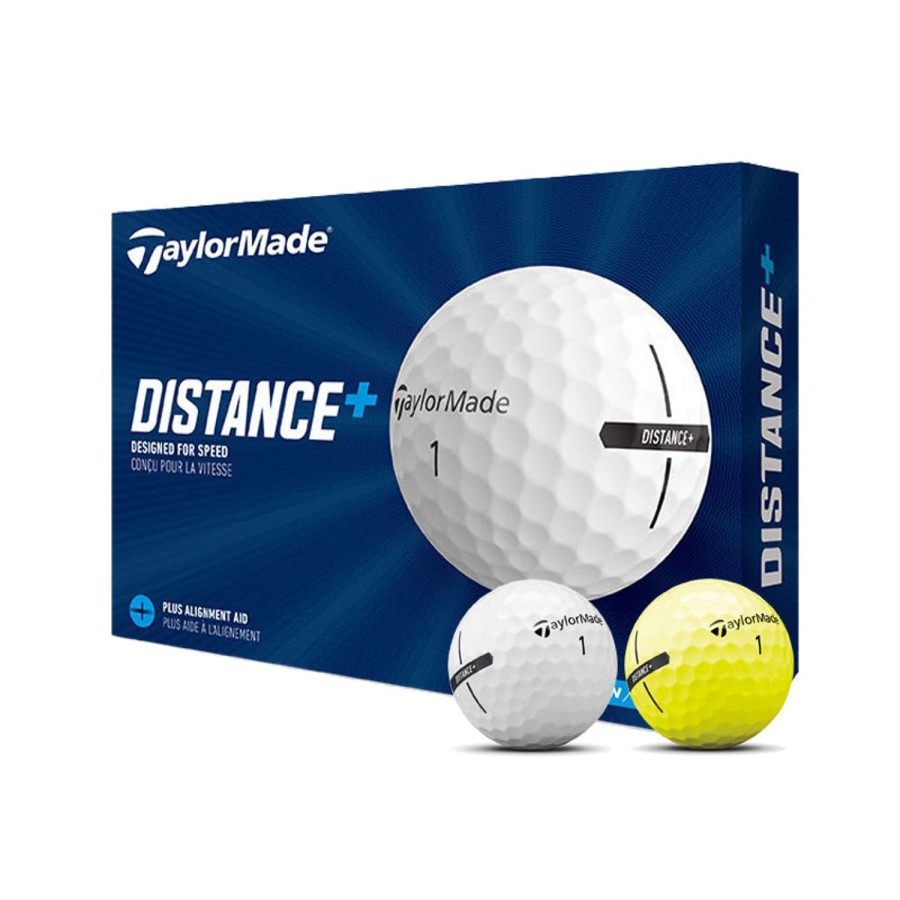 Balles TaylorMade Balles De Golf Taylormade | 12 Balles De Golf Distance Plus