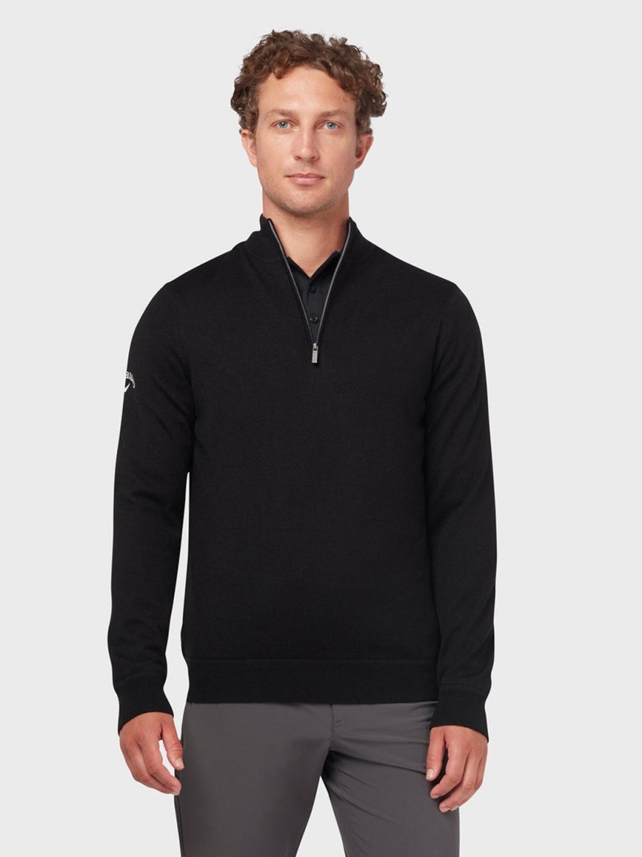 Vetements Callaway Golf Pulls Et Sweats | Pull Windstopper 1/4 Zip Noir Homme