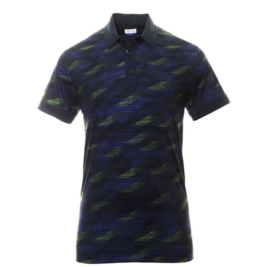 Vetements Callaway Golf Polos | Polo X-Series All Over Active Textured Navy Homme