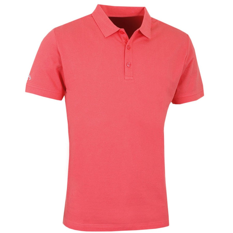 Vetements Callaway Golf Polos | Polo Pique Cgks7063 Cayenne/462 E18 Homme