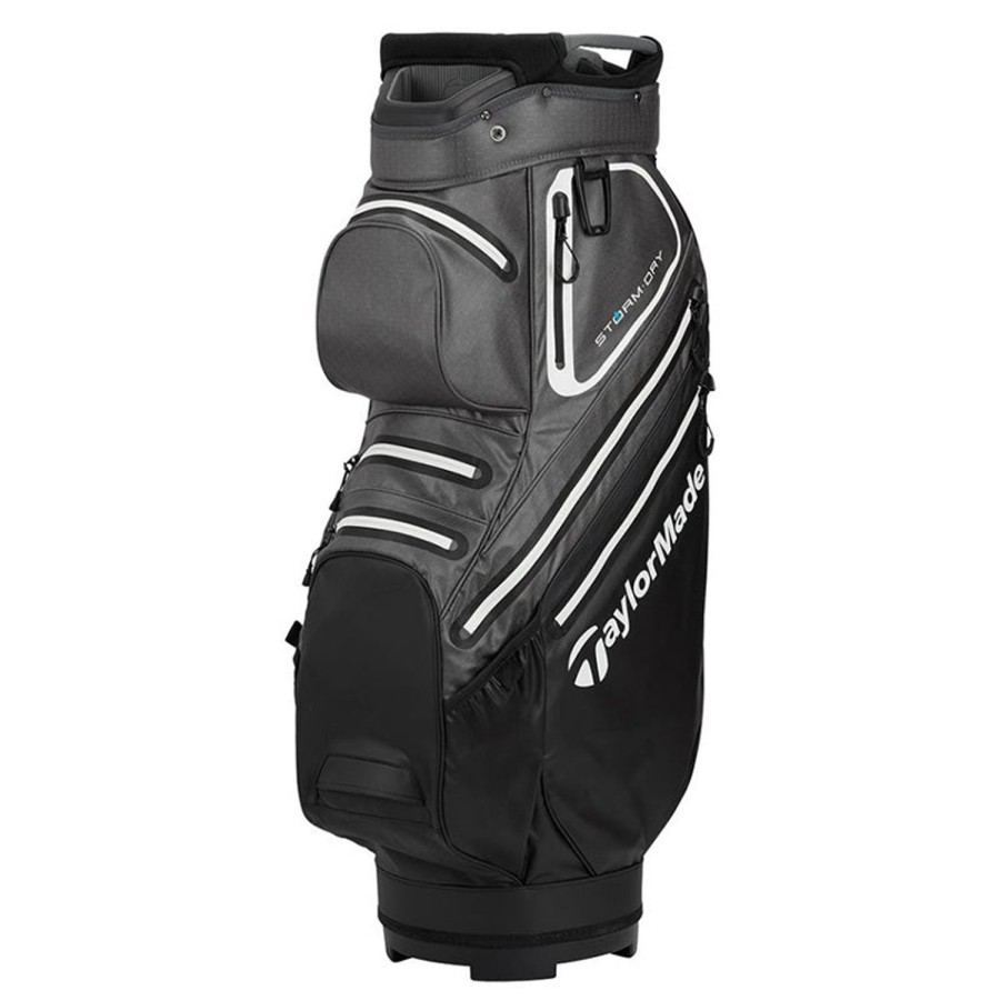 Sacs TaylorMade Sacs De Golf Chariot | Sac Chariot Storm Dry Black Grey White