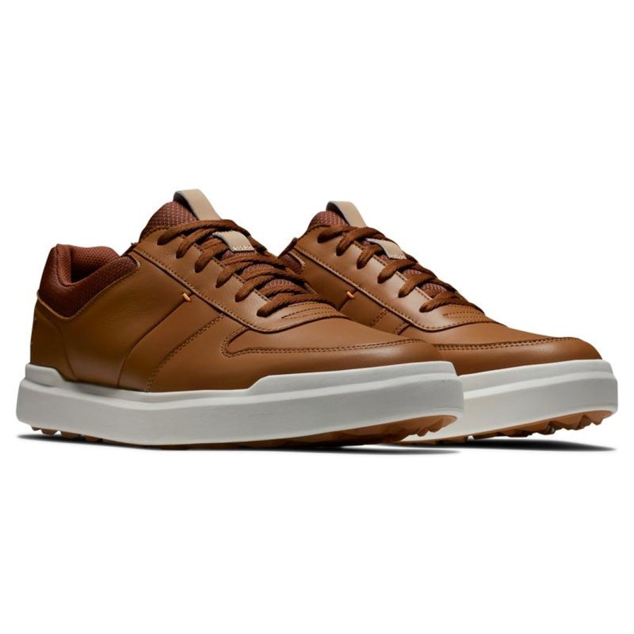 Chaussures FootJoy Chaussures De Golf Homme | Contour Casual 54373 Brown Homme