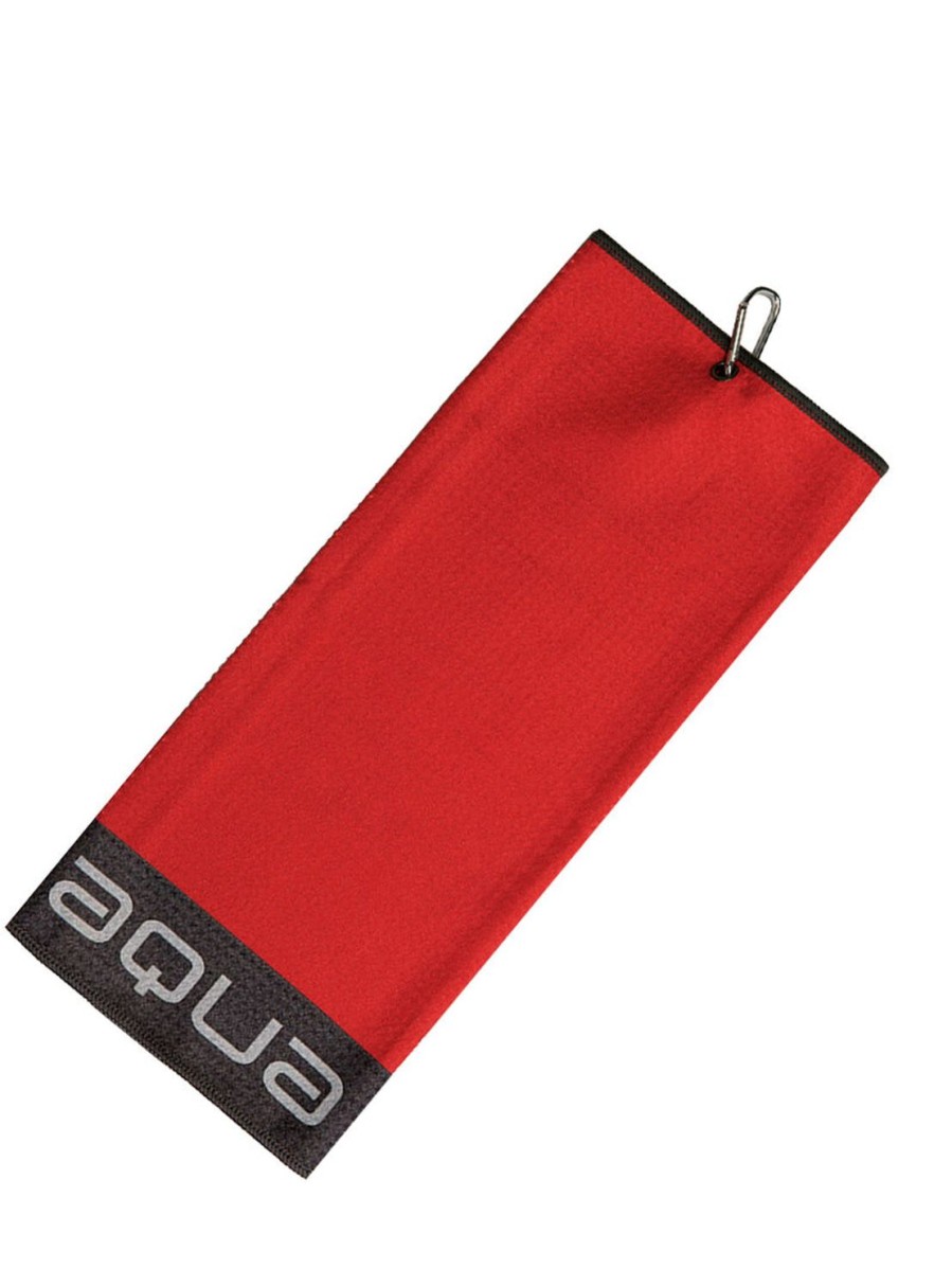 Accessoires & Montres Bigmax Serviettes | Serviette Tri Plis Aqua Rouge (40Cm X 53Cm)