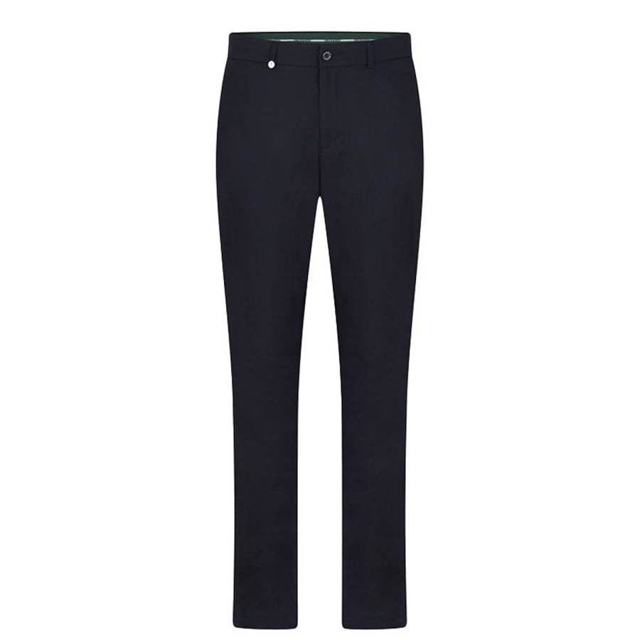 Vetements Golfino Pantalons | Pantalon En Stretch Technique Navy Homme