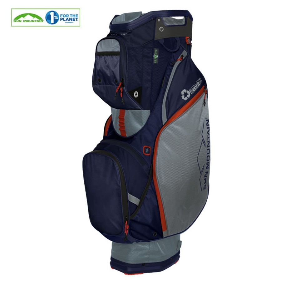 Sacs Sun Mountain Sacs De Golf Chariot | Sac Chariot Eco Lite Cadet Navy Inferno