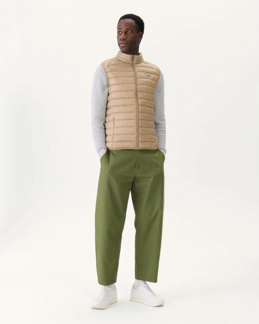 Vetements Jott Vestes Et Coupe-Vent | Doudoune Sans Manches Tom Beige Homme