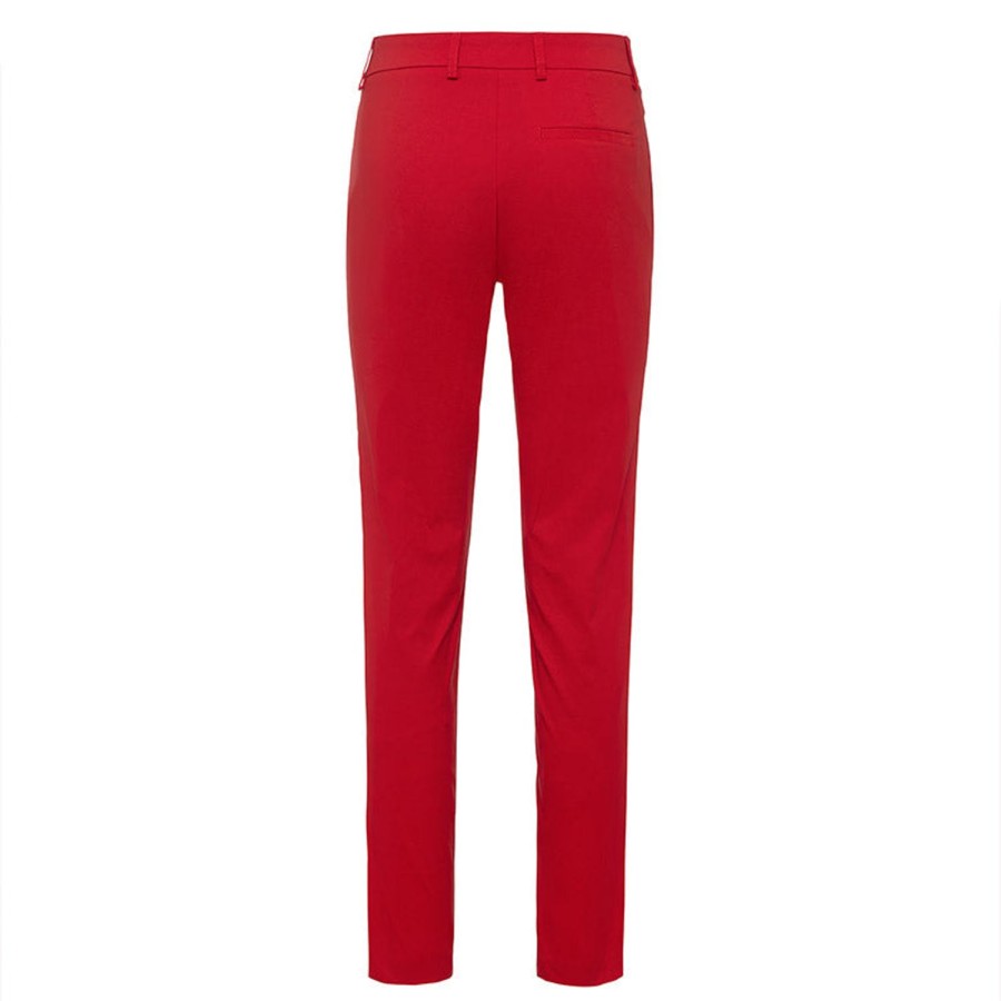 Vetements Golfino Pantalons | Pantalon Stretch 7/8 2464823E2 Rouge/367 Femme