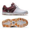 Chaussures FootJoy Chaussures De Golf Femme | Pro Sl Sport 98163 Blanc/Burgundy Femme