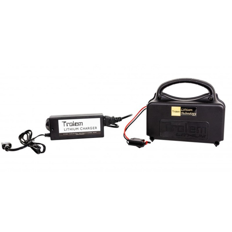 Chariots Trolem Batteries Et Chargeurs | Kit Lithium 16Ah (Batterie Et Chargeur Pour Chariots Electriques Trolem)