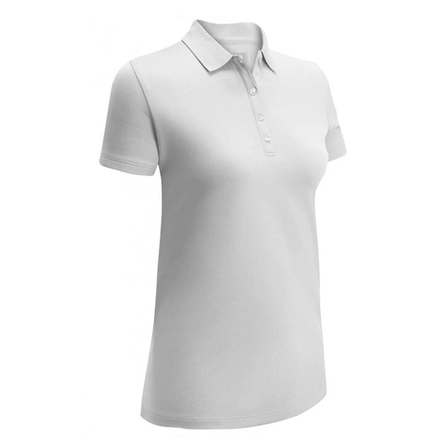 Vetements Callaway Golf Polos | Polo Swing Tech Solid Knit White Femme