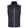 Vetements Golfino Vestes Et Coupe-Vent | Gilet De Golf Stretch Coupe-Vent Avec Protection Antifroid Navy Homme