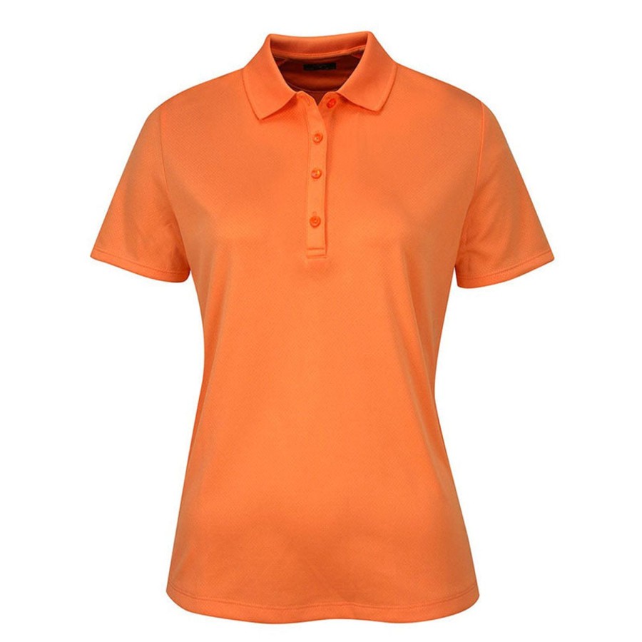 Vetements Callaway Golf Polos | Polo Swing Tech Solid Knit Nectarine Femme