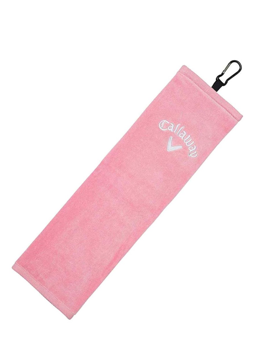 Accessoires & Montres Callaway Golf Serviettes | Serviette Tri Plis Rose (40X53Cm)